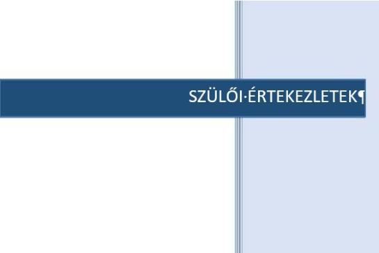 Szli rtekezletek idpontjai