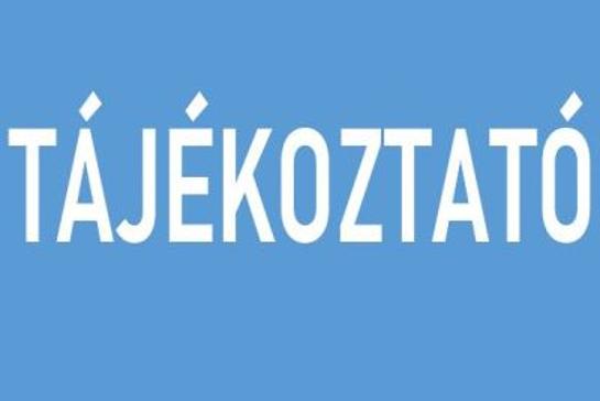 Tjkoztat az ltalnos iskolai krzetekrl