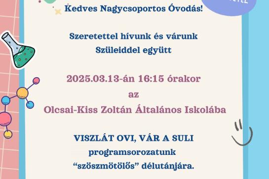 Viszlt ovi, vr a suli!